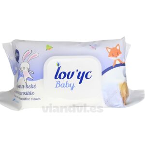 Toallitas Húmedas Lov'yc Crema Sensible 120 unidades