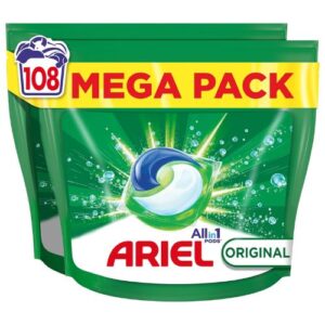 Ariel Pods Mega Pack Detergente 108 Cápsulas