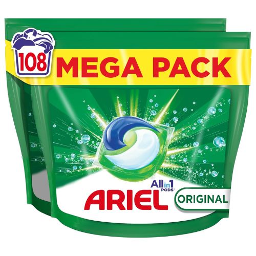 Ariel Pods Mega Pack Detergente 108 Cápsulas