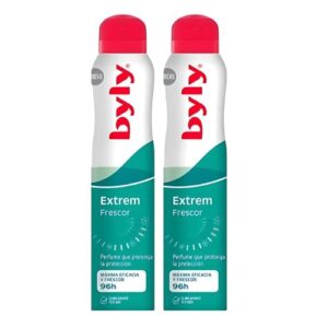 Byly Desodorante Extrem Frescor 96h de protección Desodorante en Spray Duplo 2x200 ml