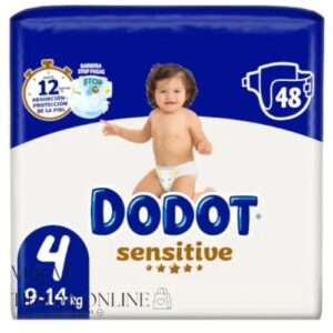 Dodot Sensitive Talla 4 (9-14kg) 48 Pañales