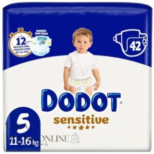 Dodot Sensitive Talla 5 (11-16kg) Paquete de 42 Pañales