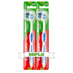 Colgate Premier White Cepillo de Dientes de Dureza Media Pack 2