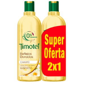 Timotei Champú Reflejos Dorados Pack 2 x 400ml