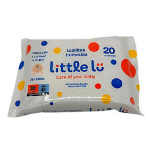 Little Lu Toallitas con Aloe Vera y Camomila 0% Alcohol Paquete de 20 toallitas