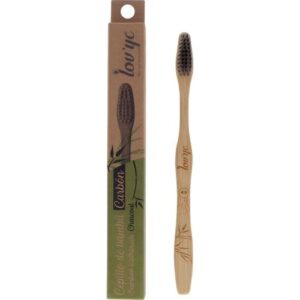 Lov'yc Cepillo de Dientes Bambú Natural con Carbón Infundido | Ecológico y Biodegradable