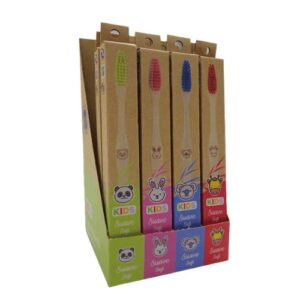 Lov'yc Cepillo de Dientes Infantil de Bambú (1 unidad) | Suave y Biodegradable