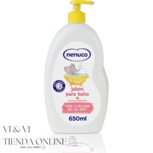 Nenuco Jabón para Baño con Leche de Almendras Dulces 650ml con Dosificador