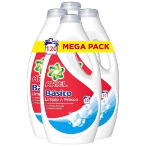 Ariel Básico Detergente Líquido Pack Ahorro 120 Lavados