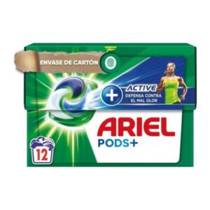 Ariel Pods+ Active 12 Cápsulas Detergente Anti Olor