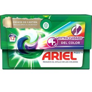 Ariel Pods Todo en 1 Cuidado del Color 12 Cápsulas
