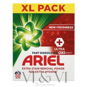 Ariel Quitamanchas Detergente en Polvo XL Pack 50 Lavados
