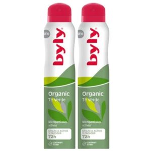 Byly Organic Té Verde 72h Desodorante en Spray Duplo 2x200ml