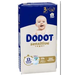 Dodot Sensitive Talla 3 (6-10kg) Paquete de 56 pañales