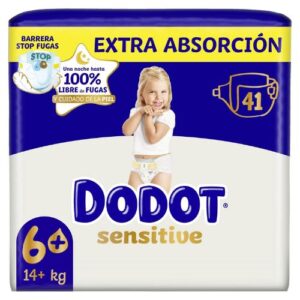 Dodot Sensitive Talla 6+ (+14kg) Extra Absorción 41 Pañales