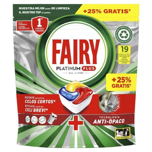 Fairy Platinum Plus Limón 19 Cápsulas