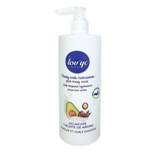 Lov'yc Leche Hidratante 400 ml con Aceite de Argán y Aguacate  Piel Muy Seca