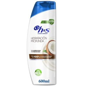 H&S Hidratación profunda con Aceite de Coco Champú Anticaspa 600ml