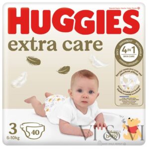 Huggies Extra Care Talla 3 (6-10 kg) Pack de 40 Pañales