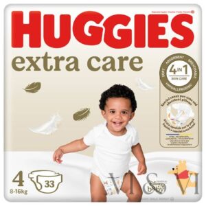Huggies Extra Care Talla 4 (8-16 kg) Pack de 33 Pañales
