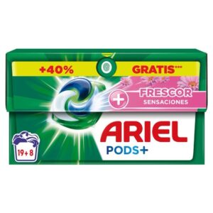 Ariel Pods Extra Frescor Sensaciones Detergente en cápsulas Caja con 27 cápsulas
