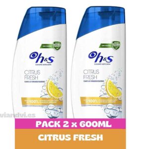 H&S Champú Anticaspa Citrus Fresh Duplo 2 x 600ml
