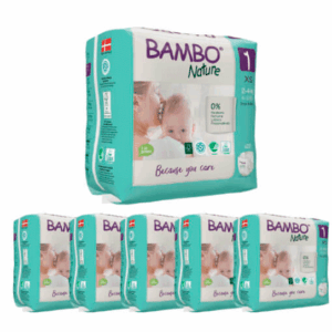 Pañales Bambo Nature Talla 1 (2-4kg ) Caja de 132 pañales