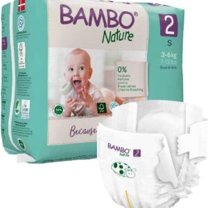 Pañales Bambo Nature Talla 2 (3-6 kg) Pack 30 pañales