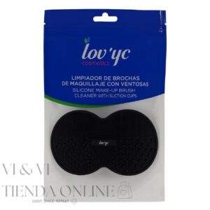 Lov'yc Limpiador de Brochas de Maquillaje con Ventosas – Alfombrilla Profesional de Silicona