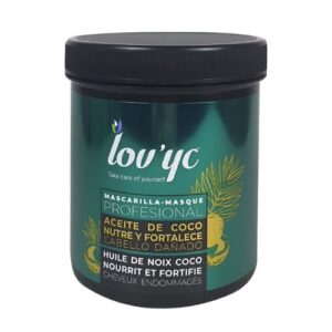 Lov'yc Mascarilla 700 ml Cabello Dañado con Aceite de Coco y Pro-Vitamina B5