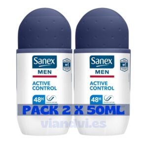 Sanex Men Active Control Desodorante Roll On Pack Duplo 2 x 50ml