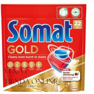 Somat Gold Lavavajillas Bolsa 22 Cápsulas Todo en Uno